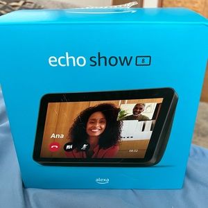 Echo show 8 brand new in box, echo show 8 stand new in box